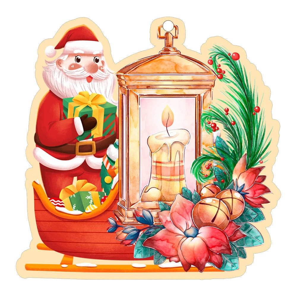 Mandotos Christmas car pendant hanging ornament for car and home decoration, festive holiday decor with a holiday-themed design.