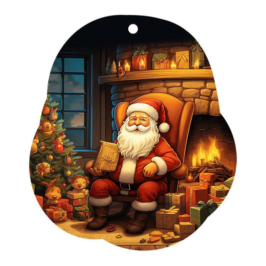 Mandotos Christmas car pendant hanging ornament for car and home holiday decoration with festive holiday design.