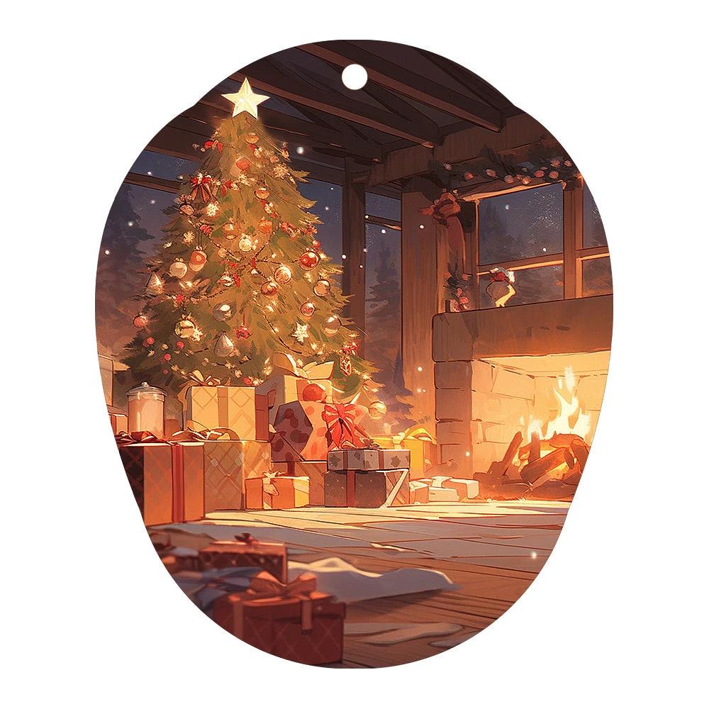 Mandotos Christmas car pendant hanging ornament for car and home decoration, festive holiday decor with holiday-themed design