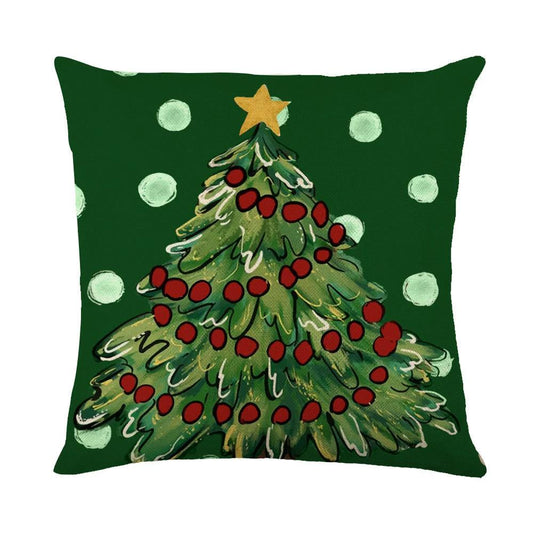 Mandotos Christmas pillow covers with snowflake stamping design, festive holiday decor for seasonal home decoration.