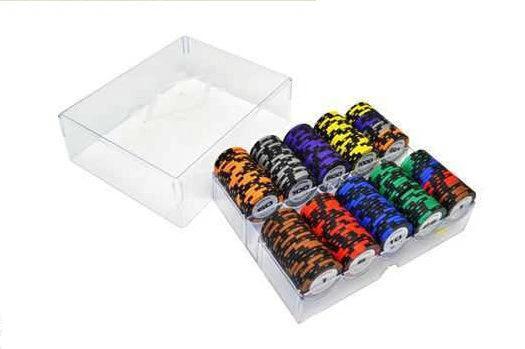 Mandotos Texas Holdem Poker Chips Coin Set with baccarat, Las Vegas, Mahjong hall tokens, wheat ears design, 14g weight