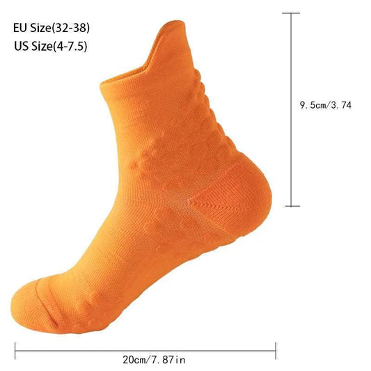 Mandotos TrailBliss women's crew socks, 6 pairs, cushioned, anti-odor, breathable for hiking, running, fitness, and cycling.