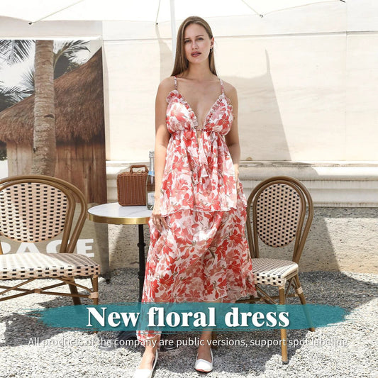 Women's simple fashion dress by MANDOTOS, showcasing a stylish and comfortable casual dress with a relaxed fit and clean design.