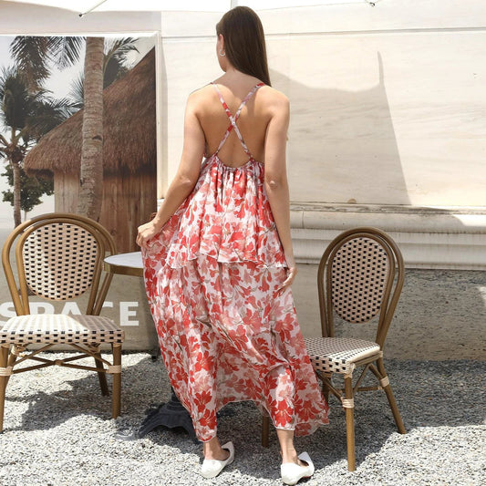 Women's simple fashion dress by MANDOTOS, featuring a stylish, casual design perfect for everyday wear.