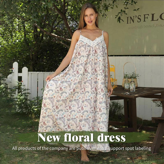 Women's simple fashion dress by MANDOTOS, lightweight and stylish, shown on a model with a casual elegant look.