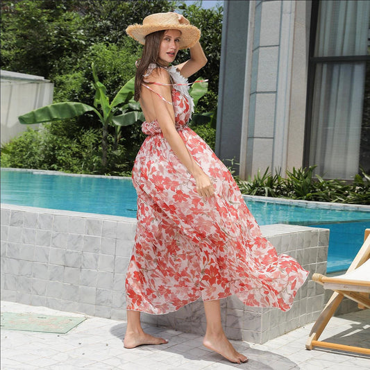 Women's simple fashion dress by MANDOTOS, featuring a relaxed fit and versatile style, shown in a natural pose.