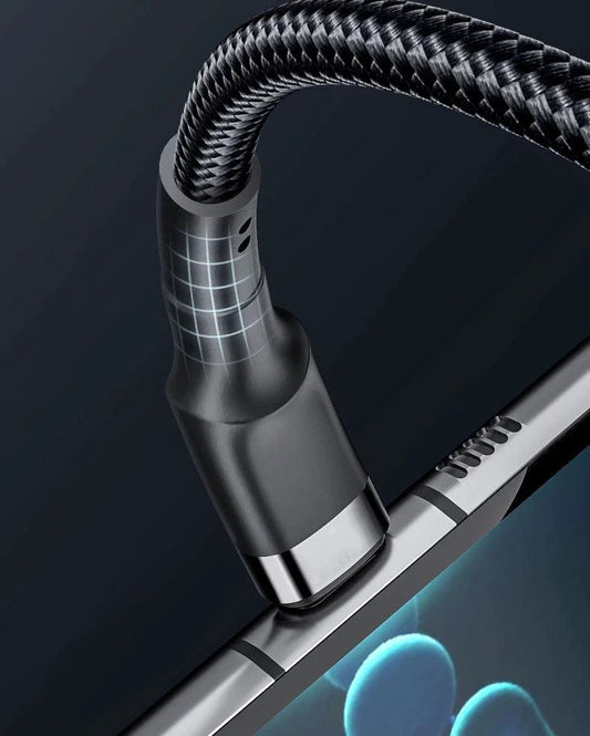 Mandotos double-headed USB Type-C data cable for mobile phones, computers, and cars, 2m long, fast charging and universal compatibility.