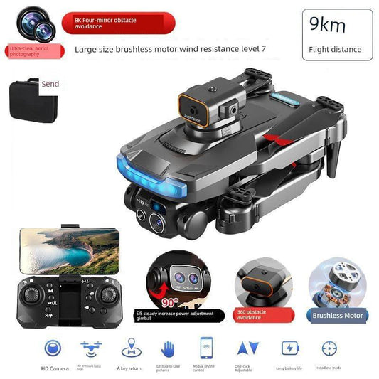 MANDOTOS HD drone for aerial photography with remote control, quadcopter design for capturing high-quality images from the air.