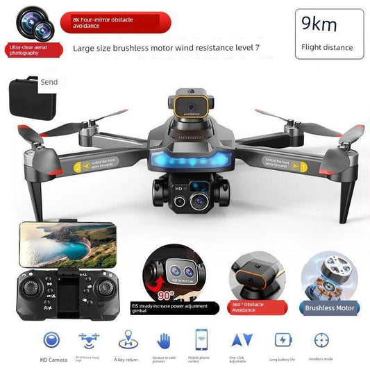 Mandotos HD drone for aerial photography with remote control, quadcopter design, camera mounted for capturing high-quality images