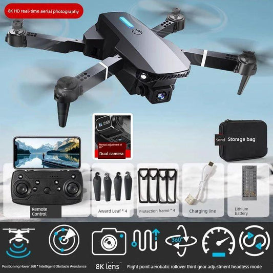 Mandotos HD drone for aerial photography with remote control, quadcopter design, capturing high-quality images from the sky.