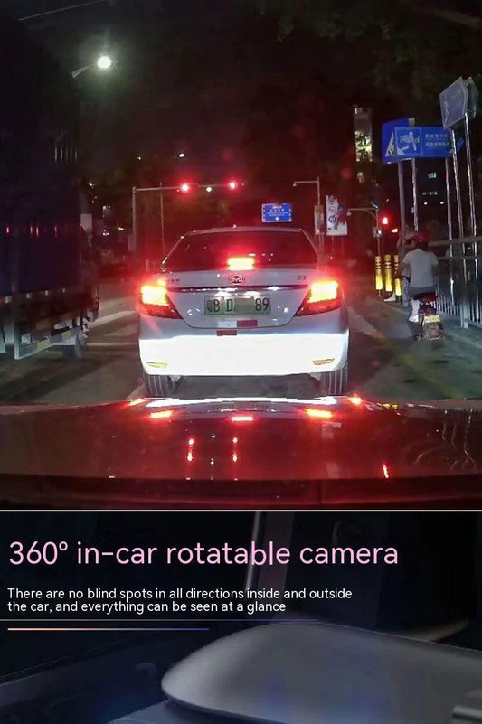 Mandotos dual-lens HD 316-inch driving recorder with front and rear cameras for vehicle safety and footage capture.