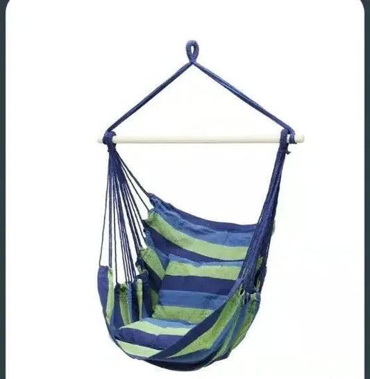 Mandotos Easy-Install Indoor Outdoor Swing Chair with comfortable seat and sturdy frame, perfect for relaxing indoors or outside.