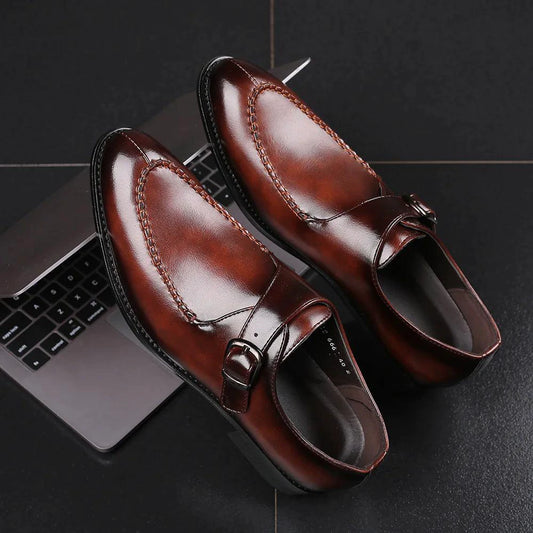 Elegant leather Oxfords by MANDOTOS featuring classic design and polished finish, perfect for formal or stylish occasions.