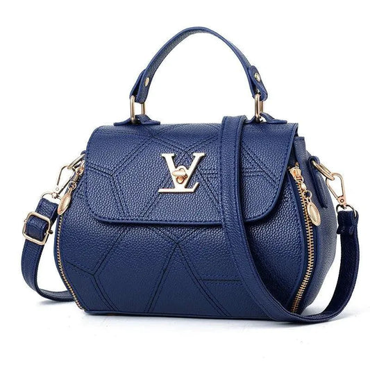 Elegant leather tote bag by MANDOTOS, featuring a sleek design with sturdy handles and spacious interior.