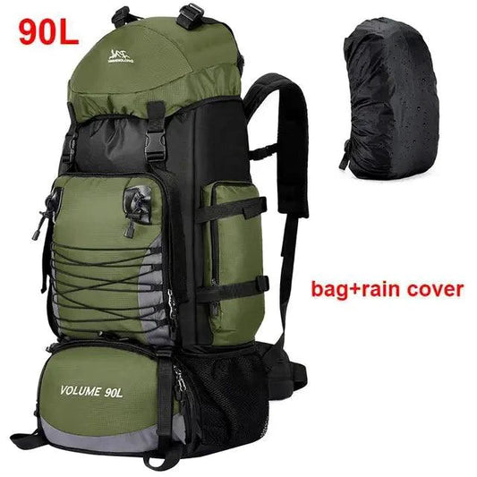 Mandotos Expedition Pro Backpack with multiple compartments and padded straps, ideal for outdoor adventures and travel.