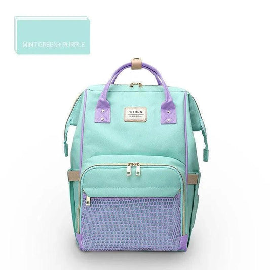 Mandotos Fashion Mummy Maternity Nappy Bag with multiple compartments and stylish design for new moms.