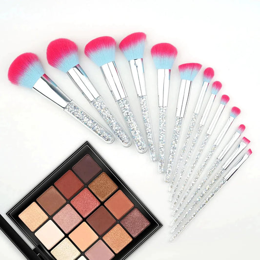 Mandotos Frost Candy vegan makeup brushes set with luxurious, eco-friendly tools for smooth and flawless makeup application.