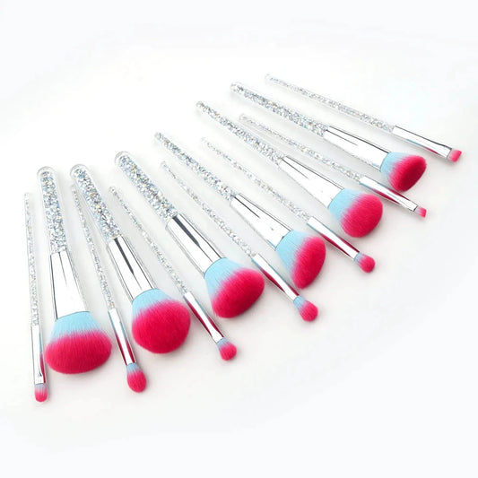 Mandotos Frost Candy vegan makeup brushes set with luxurious, eco-friendly tools for smooth, flawless makeup application.