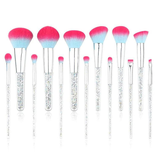 Mandotos Frost Candy vegan makeup brushes set with luxurious eco-friendly bristles for flawless application, displayed on a white background.