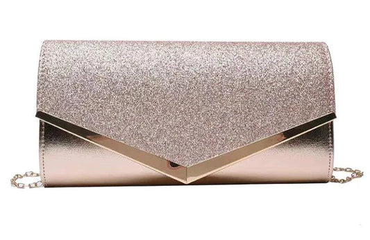 Mandotos Glitzy Striped Sequin Satchel with shiny sequins and striped pattern, featuring a stylish handle and spacious interior.