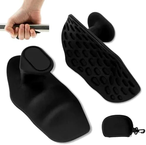 Mandotos spring grip strengthener and finger exerciser with adjustable resistance for hand and finger muscle training.