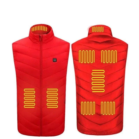 Mandotos heated washable USB charging electric winter vest with thermal insulation and adjustable heat settings.