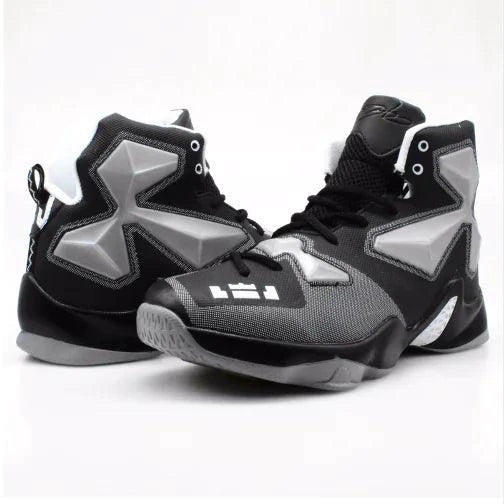 Mandotos high-performance outdoor basketball kicks showing black and white design, breathable upper, and durable sole for outdoor play.