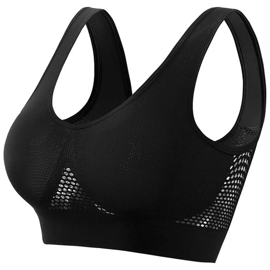 Mandotos high-strength anti-sag sports bra for women, designed for yoga and running, with supportive fit and breathable fabric.