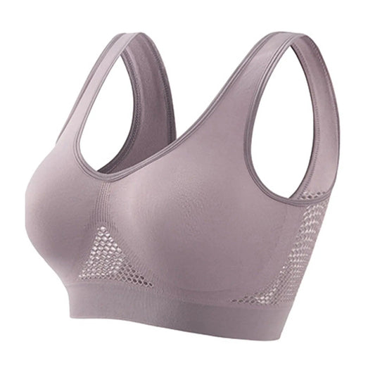 Mandotos high-strength anti-sag sports bra for women, ideal for yoga and running, with supportive design and moisture-wicking fabric.