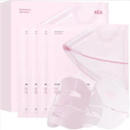 Mandotos Hydrating Collagen Facial Mask applied on a woman's face, showing a soothing skincare treatment for hydration and collagen boost.