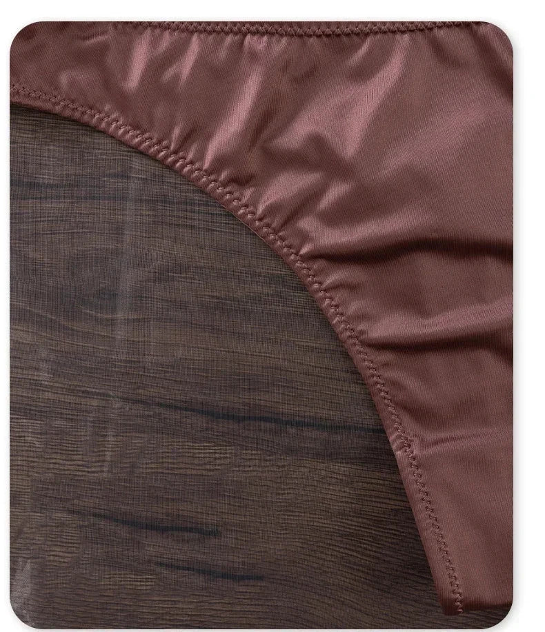 Mandotos Ice Silk women’s low waist seamless panties, quick-drying, breathable, skin-friendly lingerie underwear.