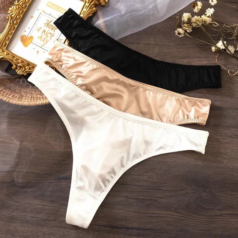 Mandotos Ice Silk women's low waist seamless panties, quick-drying, breathable, skin-friendly lingerie underwear.