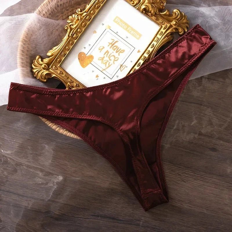 Mandotos Ice Silk women's low waist seamless lingerie panties, quick-drying, breathable, skin-friendly underwear for women.