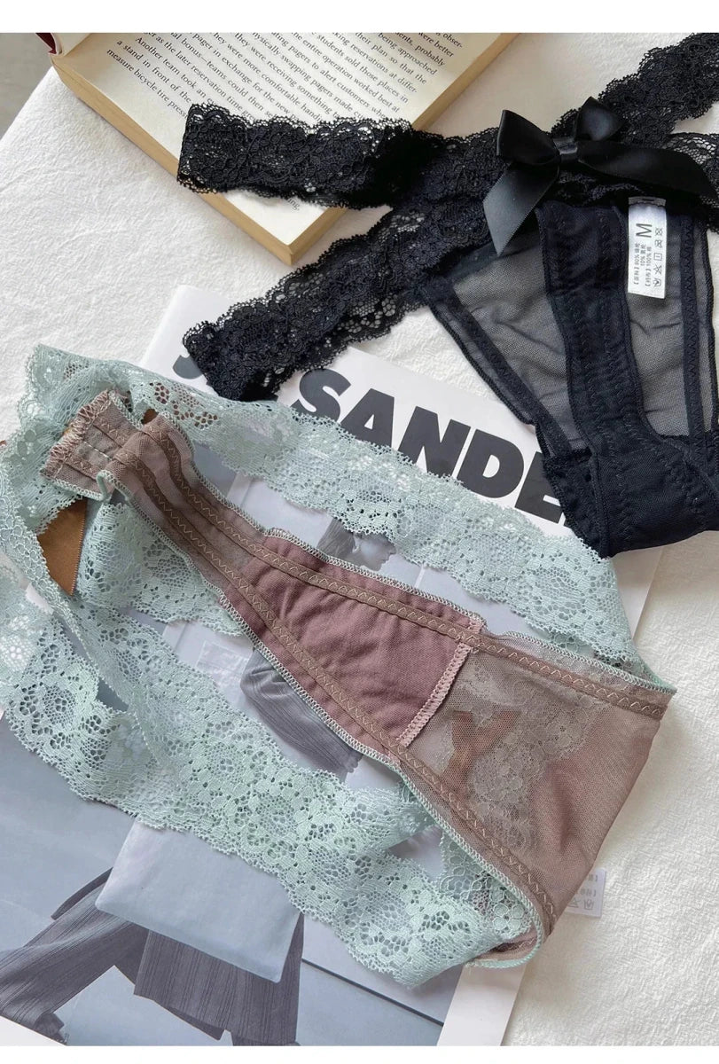 Mandotos ice silk women's seamless low waist panties, quick-drying, breathable, skin-friendly lingerie briefs.