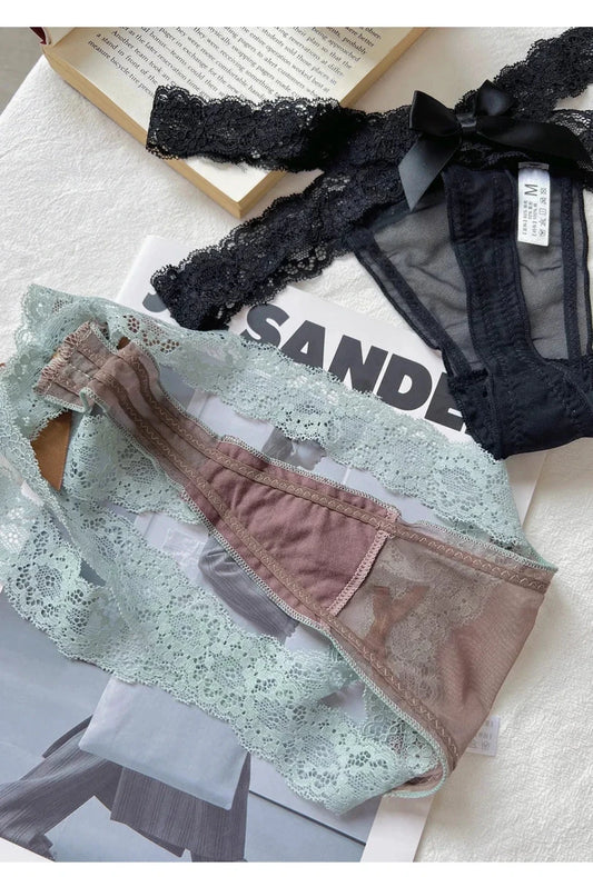 Mandotos ice silk women's seamless low waist panties, quick-drying, breathable, skin-friendly lingerie briefs.