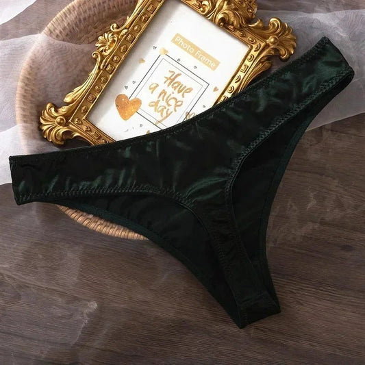 Mandotos Ice Silk women's low waist seamless panties, quick-drying, breathable, skin-friendly lingerie underwear.