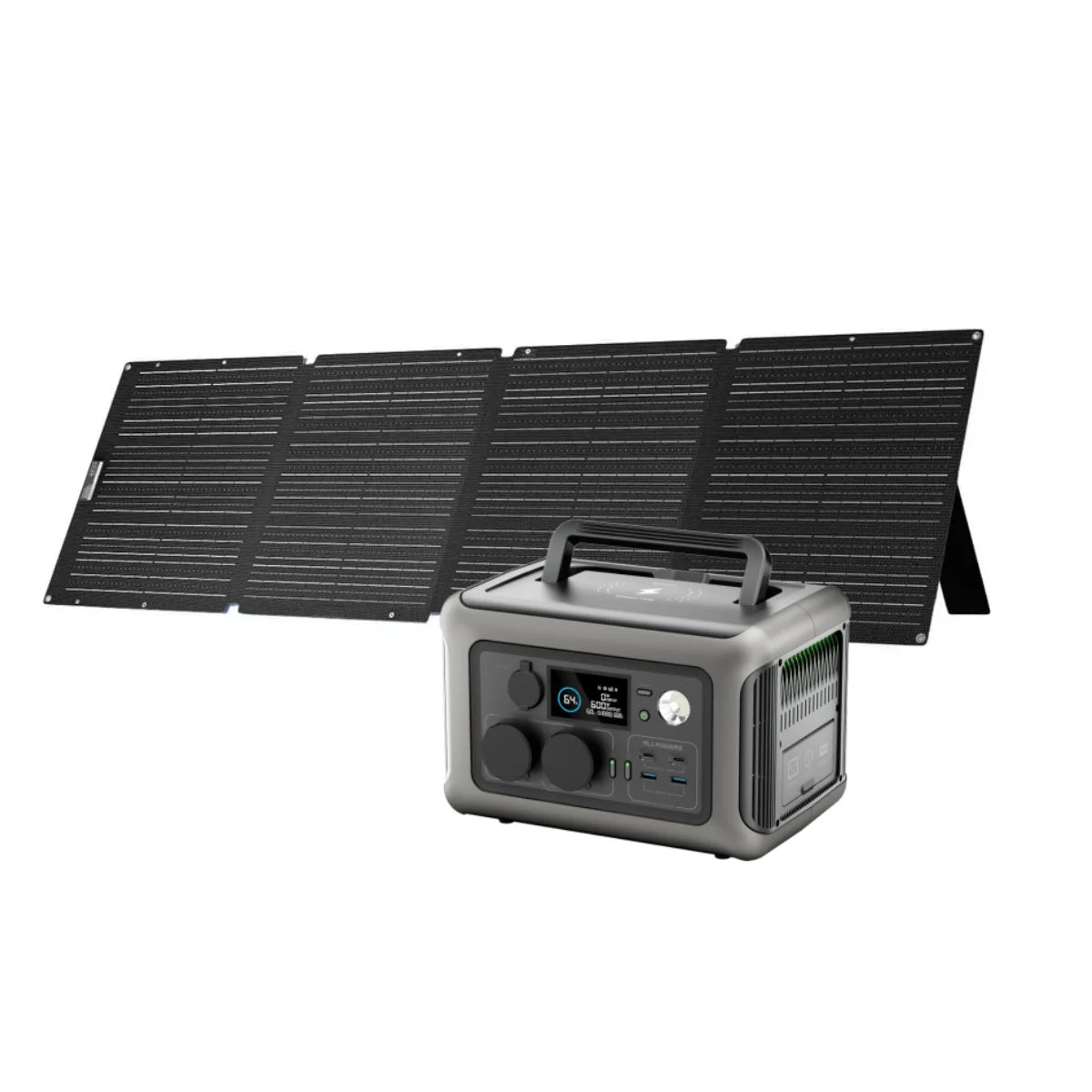 AllPOWERS R600 portable power station with 299Wh LiFePO4 battery and 600W inverter, from MANDOTOS INTERNATIONAL.