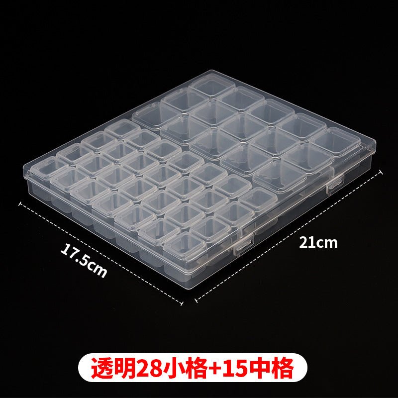 Mandotos International anti-oxidation multi-compartment jewelry storage box with organized compartments for jewelry storage.