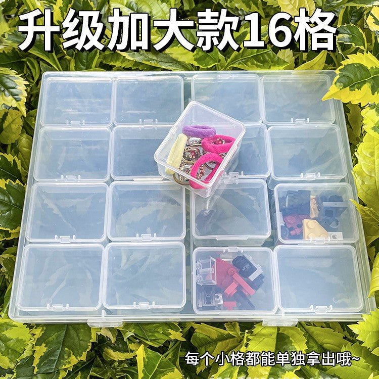Mandotos International anti-oxidation jewelry storage box with multiple compartments for organizing necklaces, rings, and earrings.