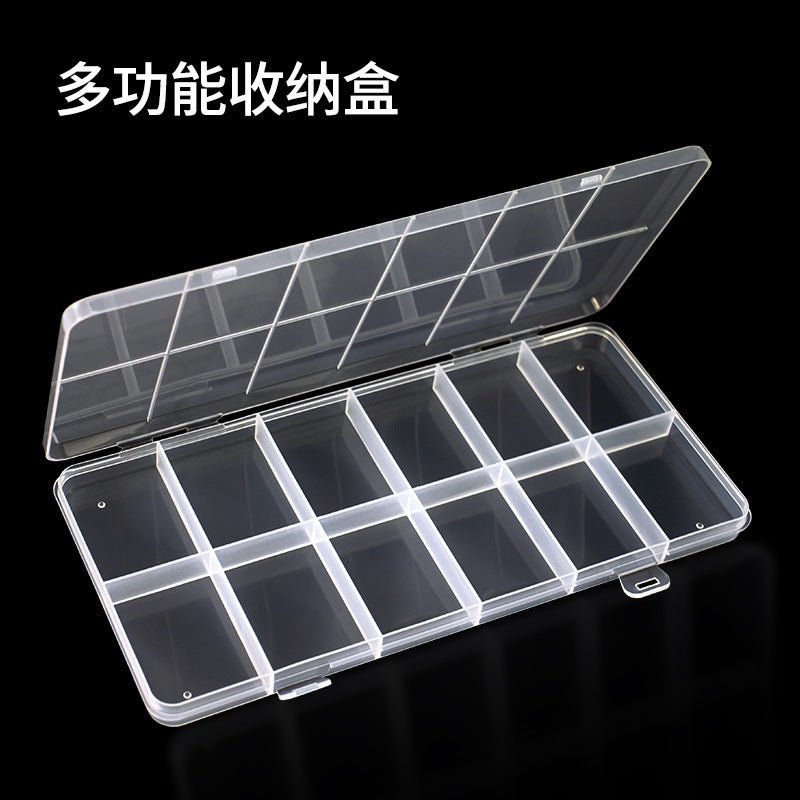Mandotos International anti-oxidation multi-compartment jewelry storage box with organized sections for rings, necklaces, and earrings.