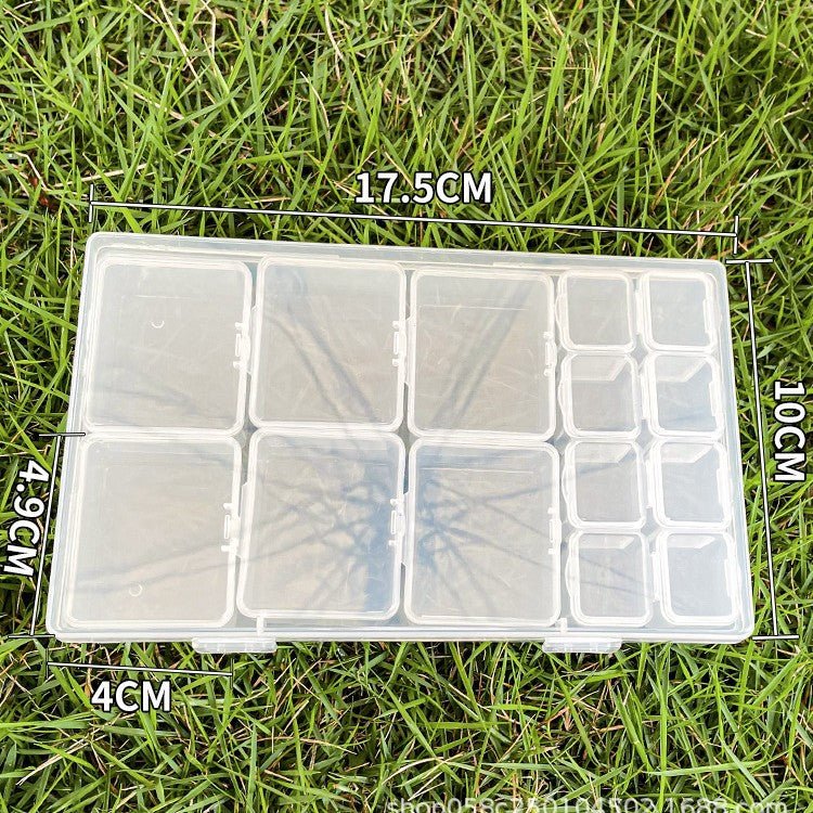 Mandotos International anti-oxidation multi-compartment jewelry storage box with organized sections and protective lining.