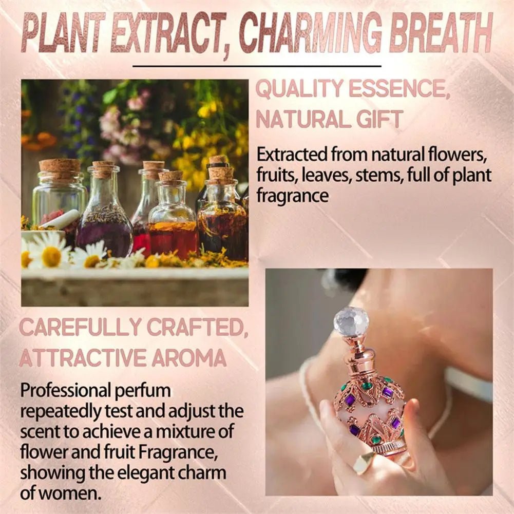 Mandotos International Arabian Rose and Jasmine Pheromone Perfume for women, featuring floral and exotic scent notes.