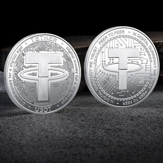Mandotos International crypto coin collection featuring Bitcoin, Ethereum, ADA, Shiba Inu, Dogecoin, XRP, and more in a plastic case.