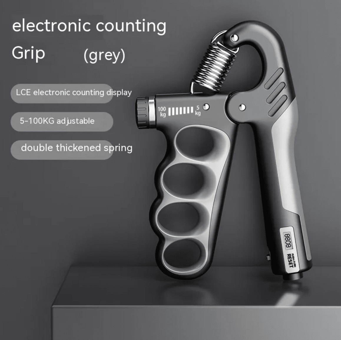 Mandotos International electronic grip enhancer device for improved grip and hand strength.