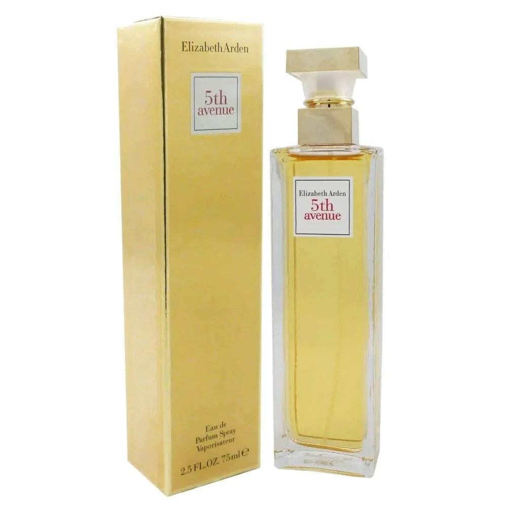 Elizabeth Arden 5th Avenue Floral EDP perfume bottle, 2.5 oz, with elegant floral design for women.