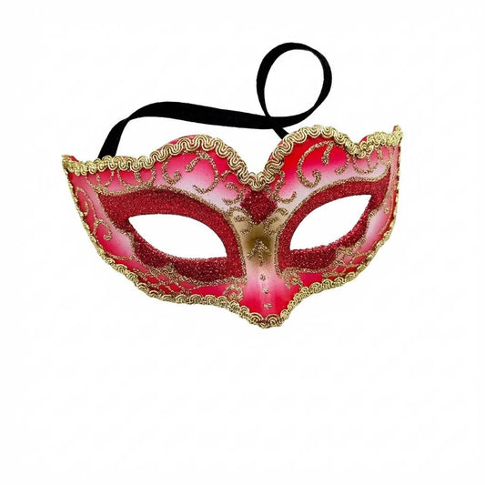 Exquisite handcrafted party mask from MANDOTOS INTERNATIONAL for carnival and social events, decorated with colorful details.