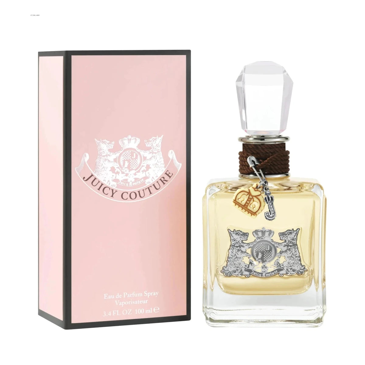 Juicy Couture Passion & Lili women's perfume bottle, 3.4 oz, in elegant packaging, by MANDOTOS INTERNATIONAL.