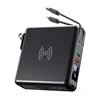 Mandotos International KP-Super6 Travel 10000mAh PD wireless charger power bank with sleek design and multiple charging ports.