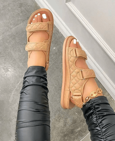 Ladies' Breeze Velcro Sandals by MANDOTOS INTERNATIONAL featuring comfortable straps and casual style.