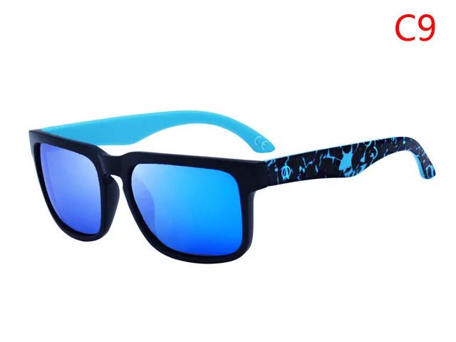 Men's Viahda V5089 polarized night vision driving sunglasses by MANDOTOS INTERNATIONAL, black frame with tinted lenses for night driving.